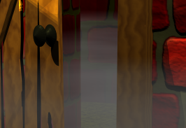 Some fog lying behind the door